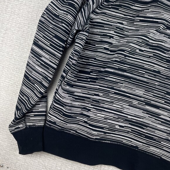 Nike Hoodie Mens M Black White AW77 FT Speed Stripe Full Zip 614488-010 - Picture 16 of 16